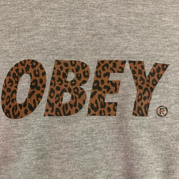 OBEY cheetah print sweatshirt - Picture 5 of 8